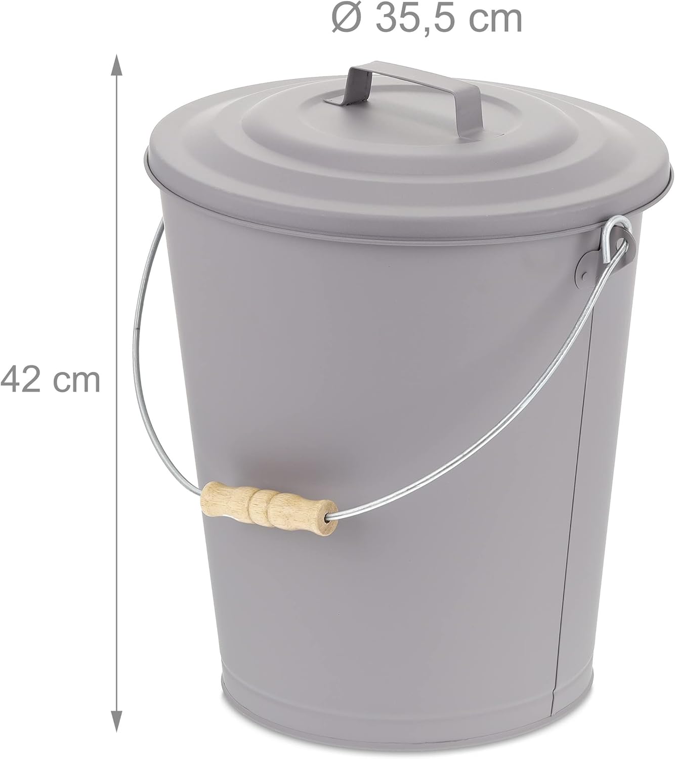 Ascheeimer mit Deckel