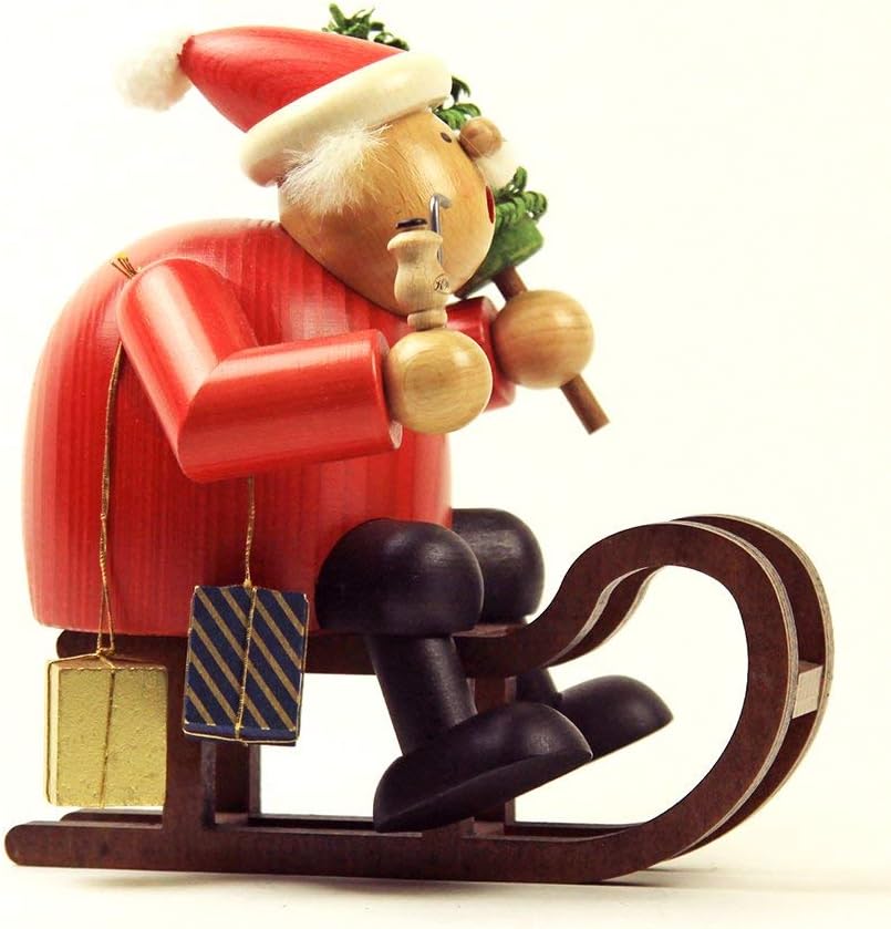 Räuchermann - Weihnachtsmann mit Schlitten