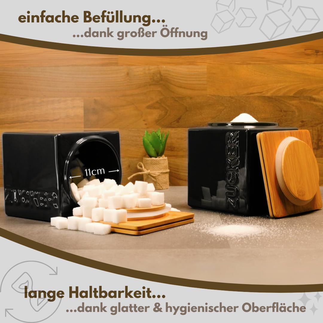 Zuckerdose, stapelbar, luftdicht, 1004