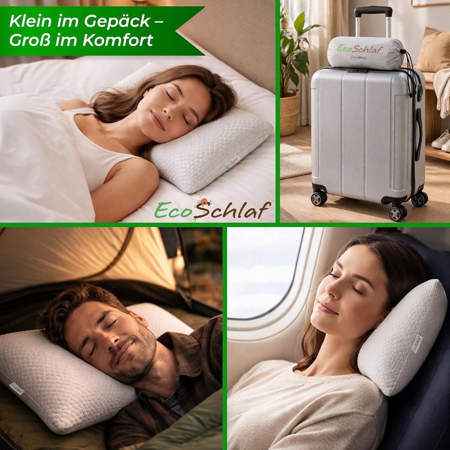 Ergonomisches Reisekissen aus Memory Foam
