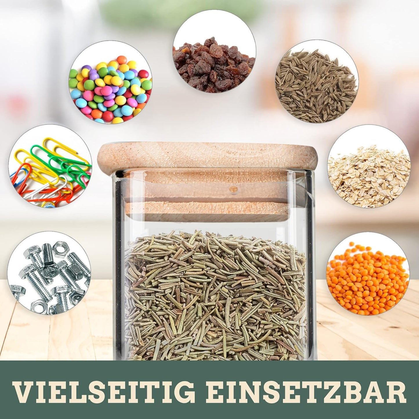 Gewürzgläser Set, 12 x 210 ml
