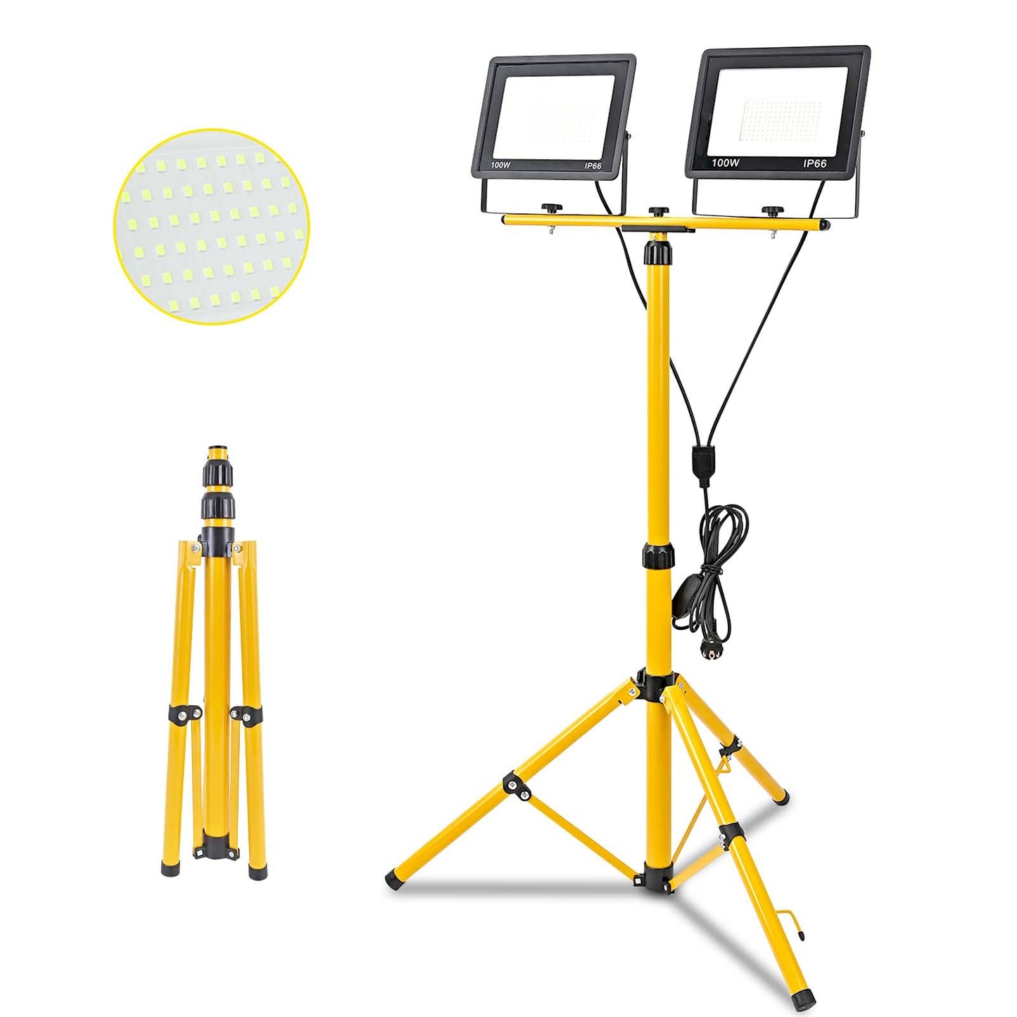 LED-Baustrahler mit Stativ