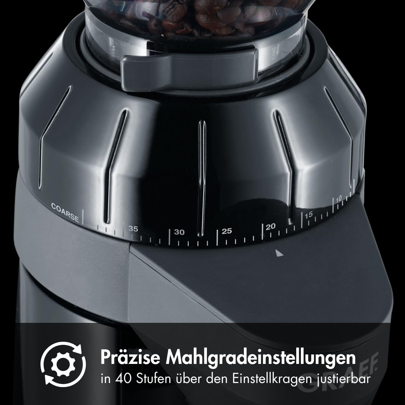 Elektrische Kaffeemühle CM 802 mit Edelstahl-Kegelmahlwerk