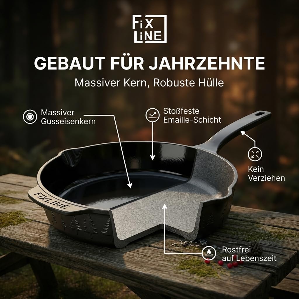 Gusseisenpfanne Black Forest Edition, 28cm