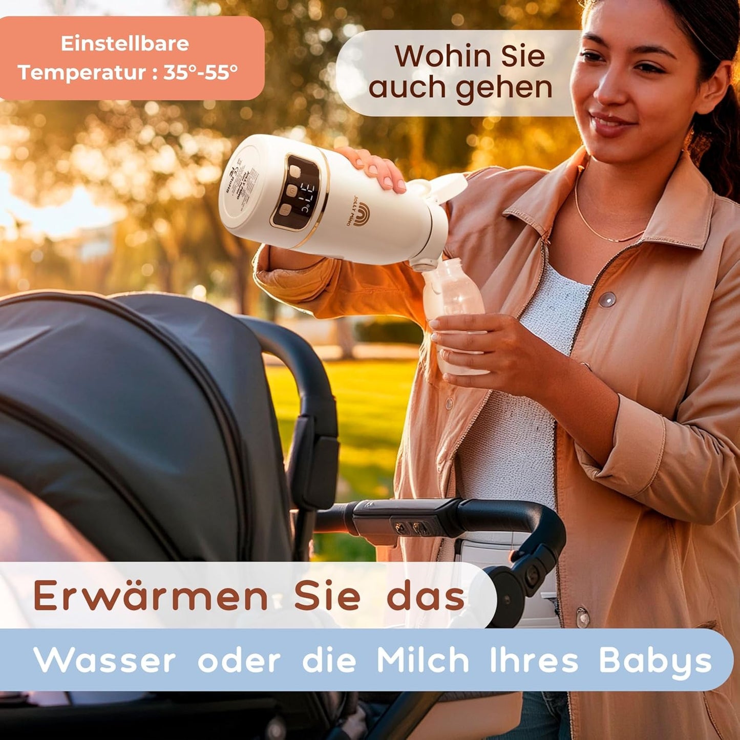 Tragbarer Flaschenwärmer