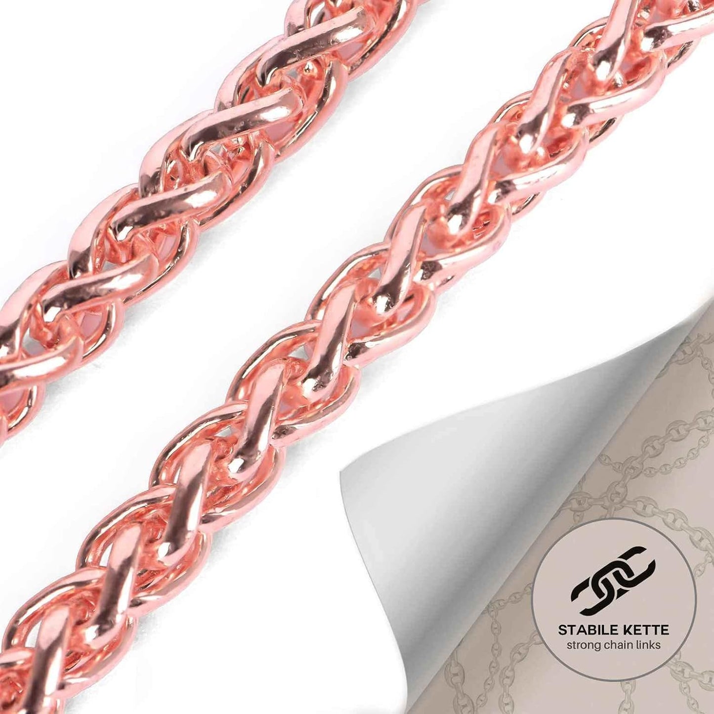 Handykette für Redmi Note 10, Kette - Roségold