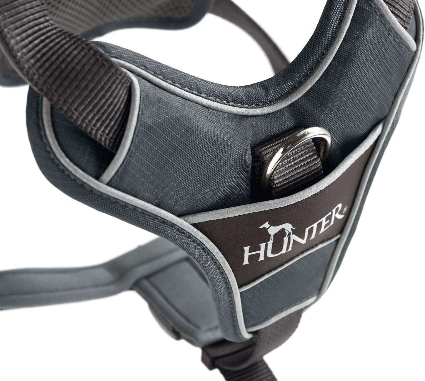 Hundegeschirr DIVO, 45 - 56 cm, grau/grau
