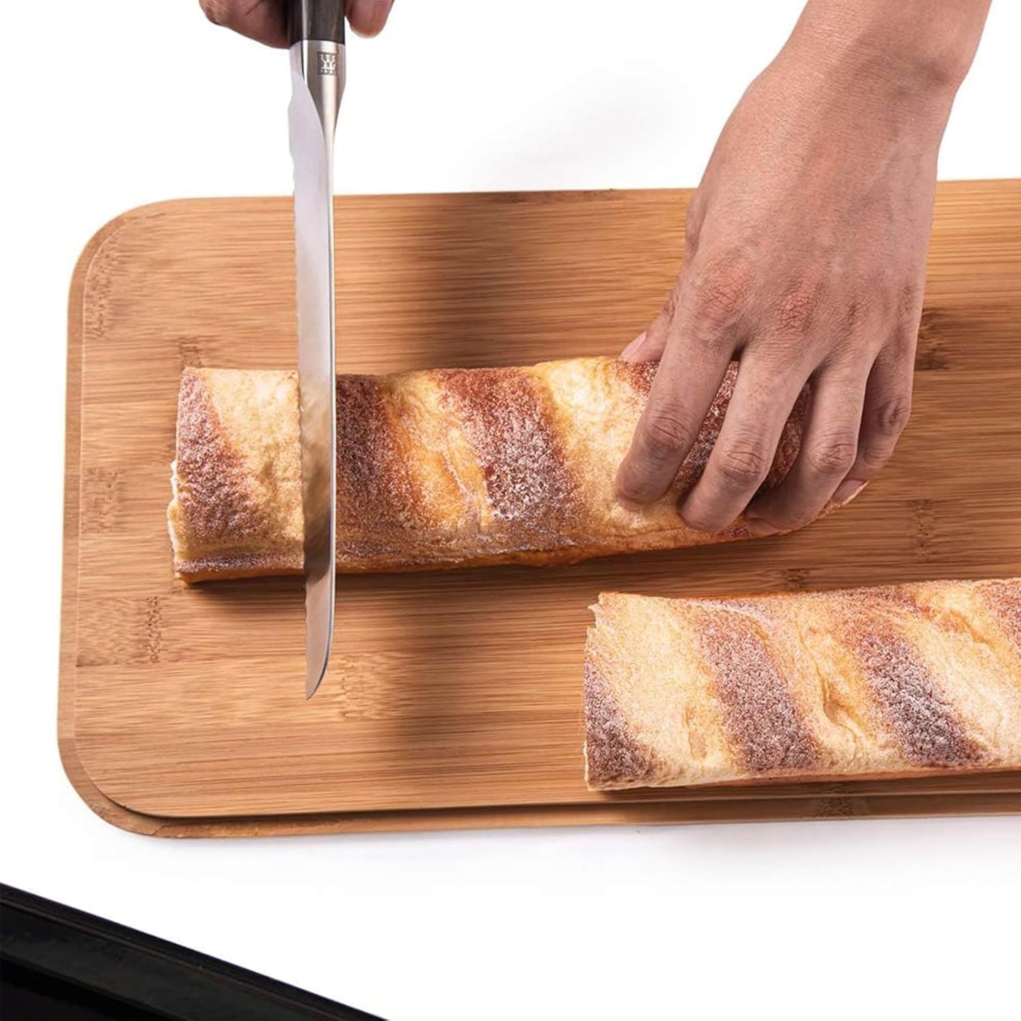 Retro Brotkasten mit Bambusdeckel, Grau-30cm