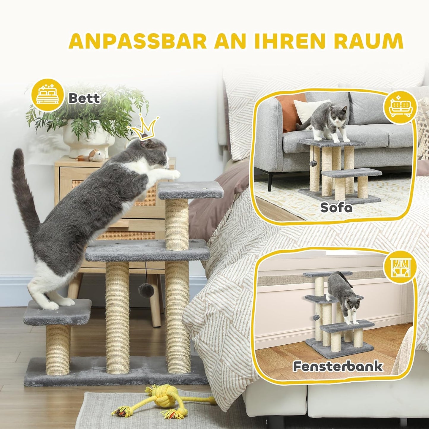 Katzenbaum mit Spielball