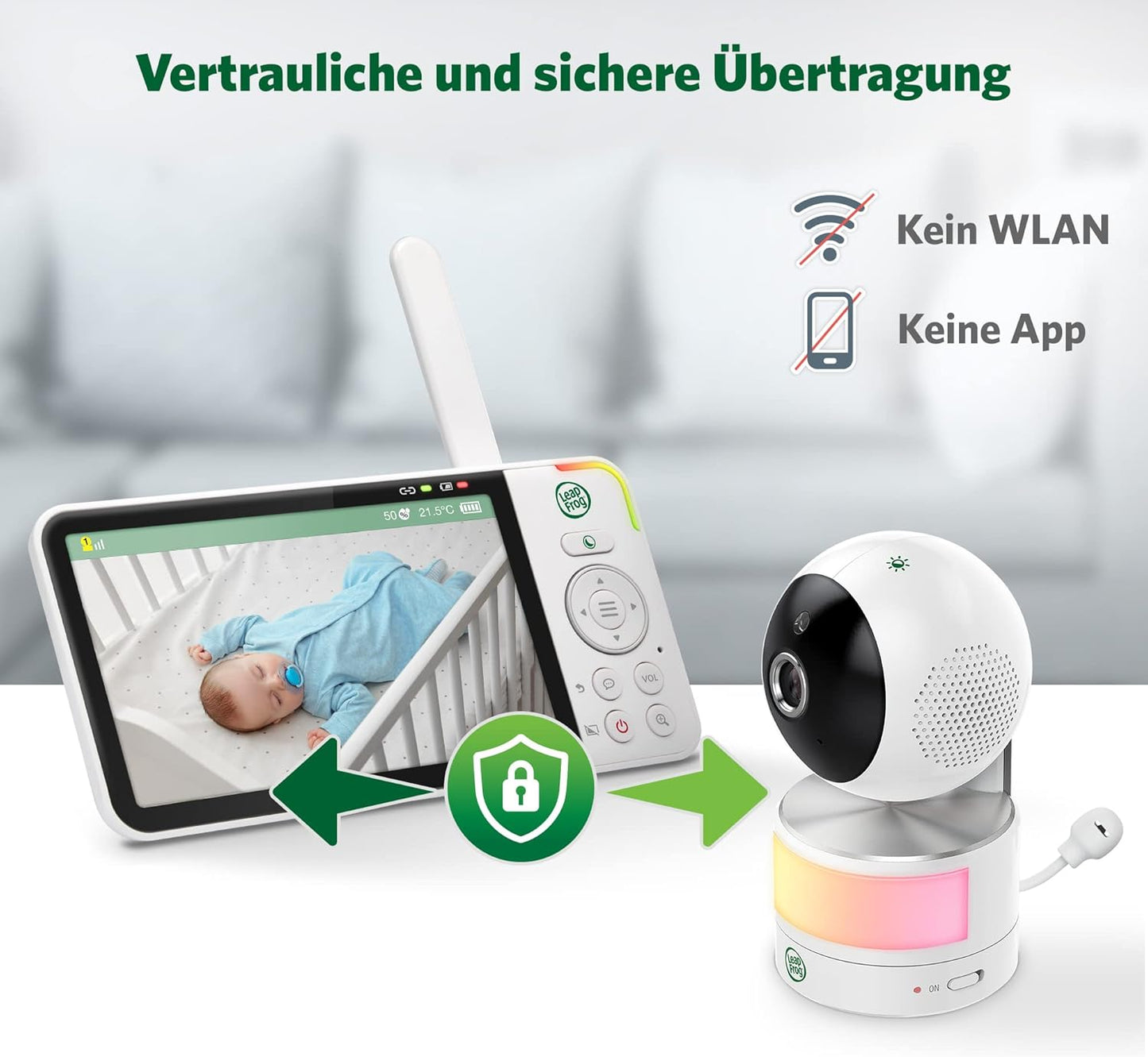 LF915HD Baby Monitor mit Kamera, 360° Pan-Tilt, 5" HD Display, LF915 5"HD Video