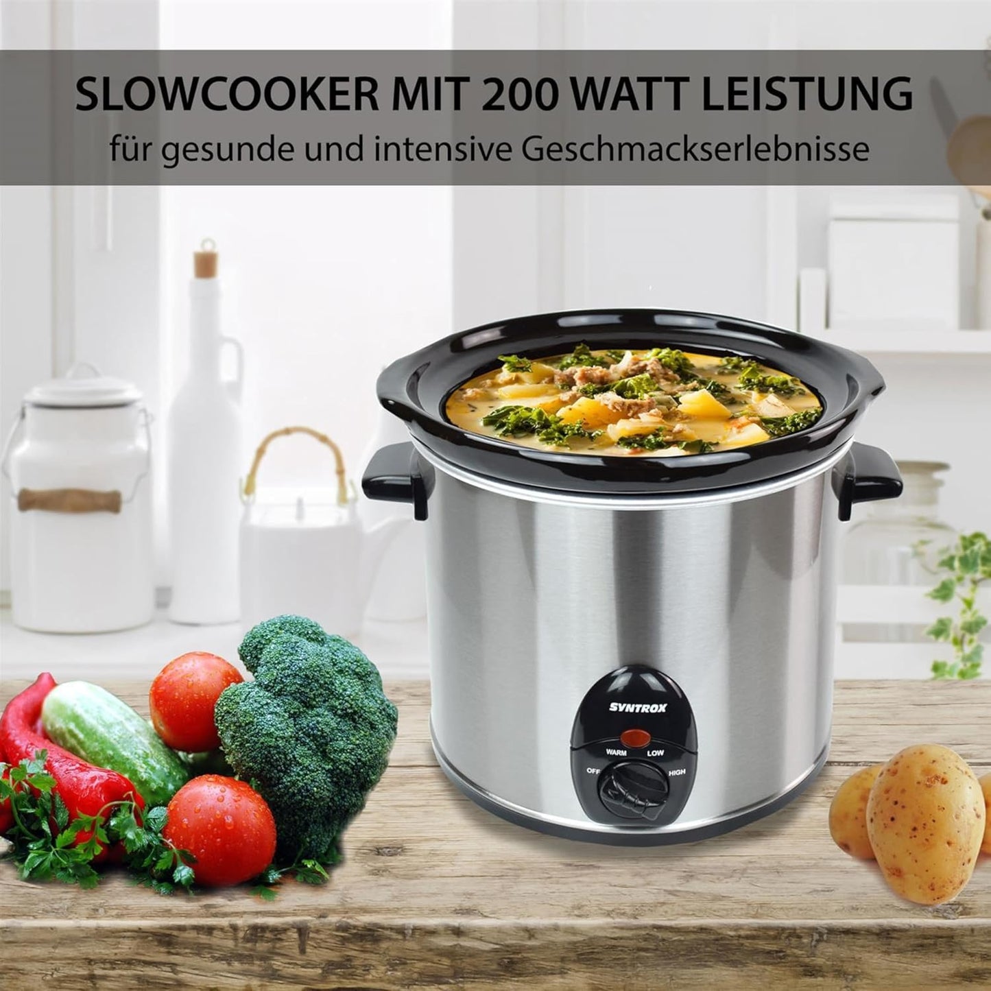 Slow Cooker Delira mit Warmhaltefunktion