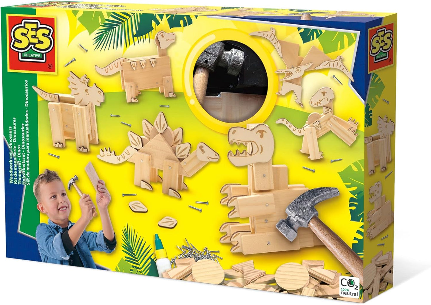 Creative Holzarbeitsset Dinosaurier, Dinosaurier