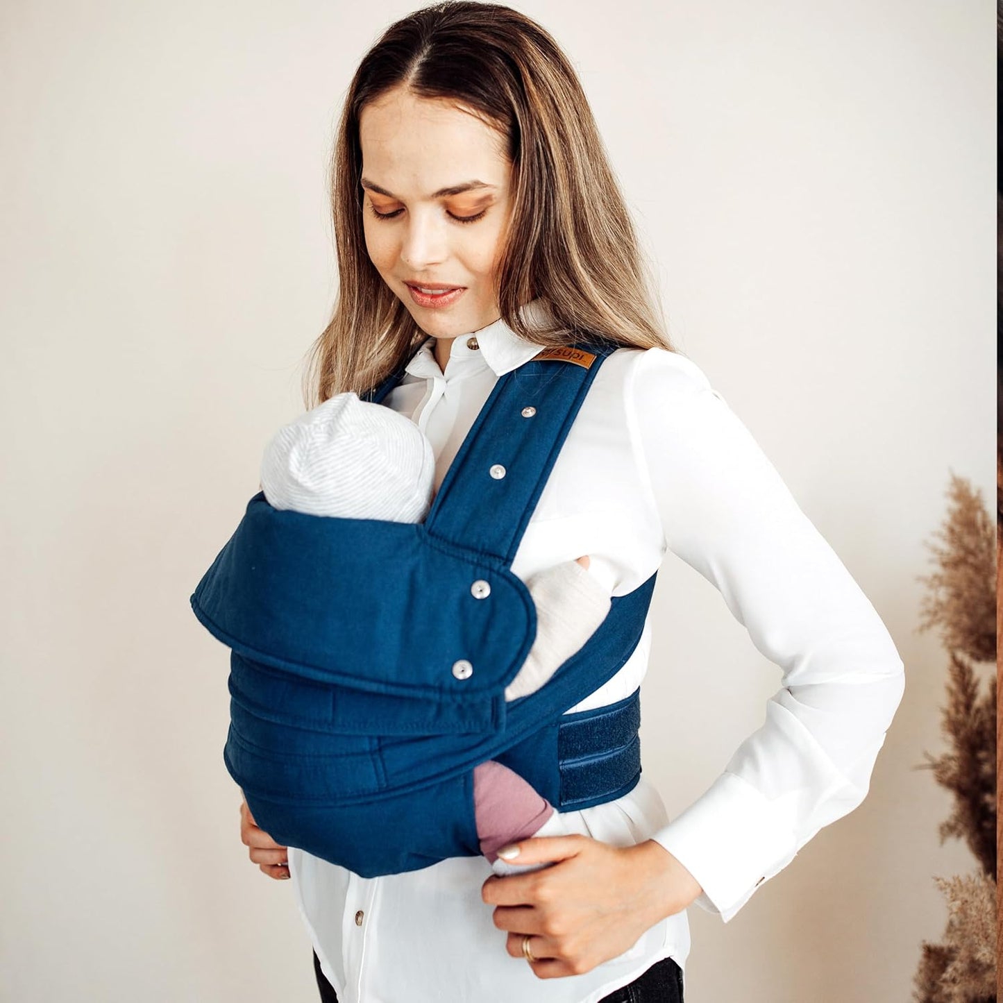 Babytrage mit Klettverschluss, S/M, Ocean
