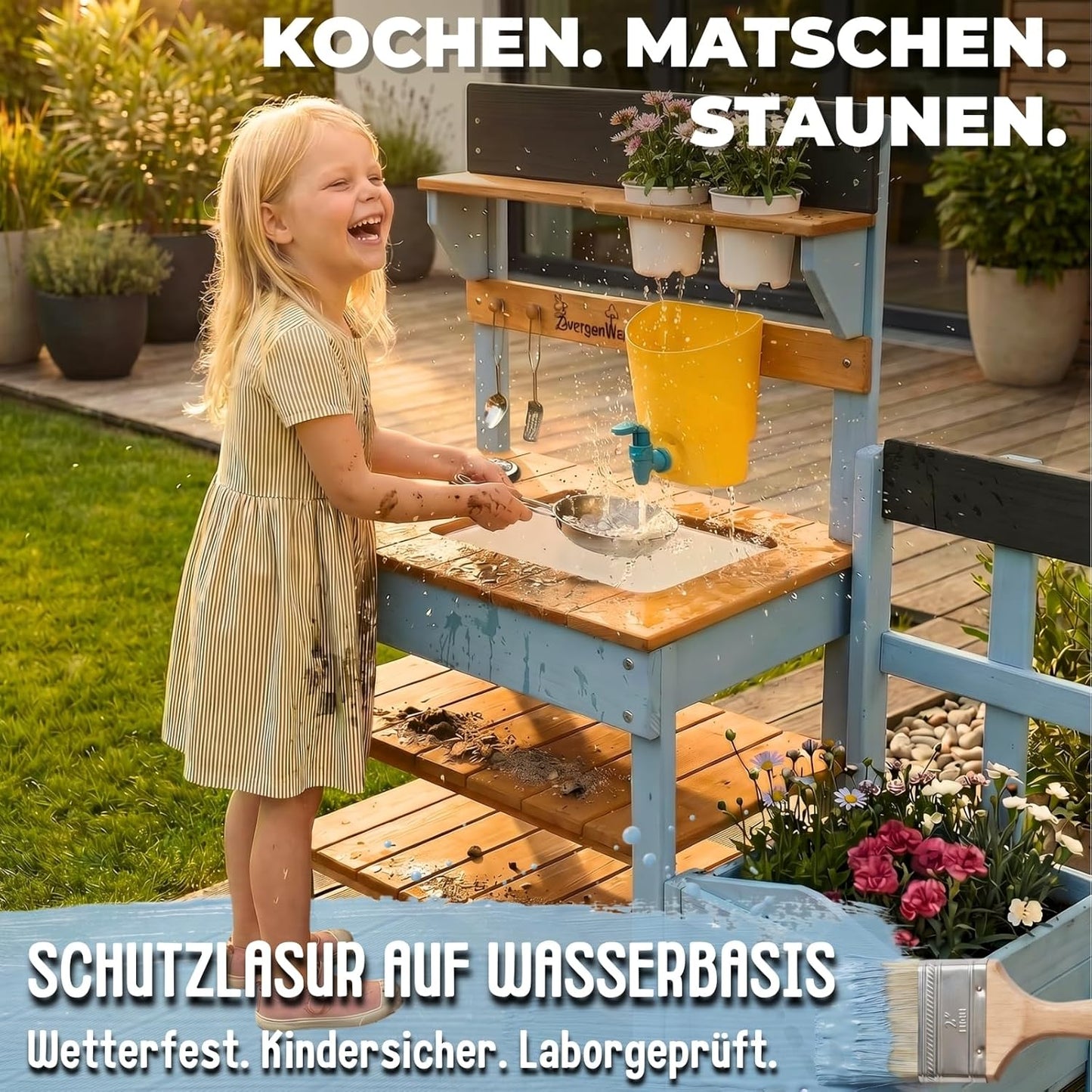 Outdoor Matschküche, Holz