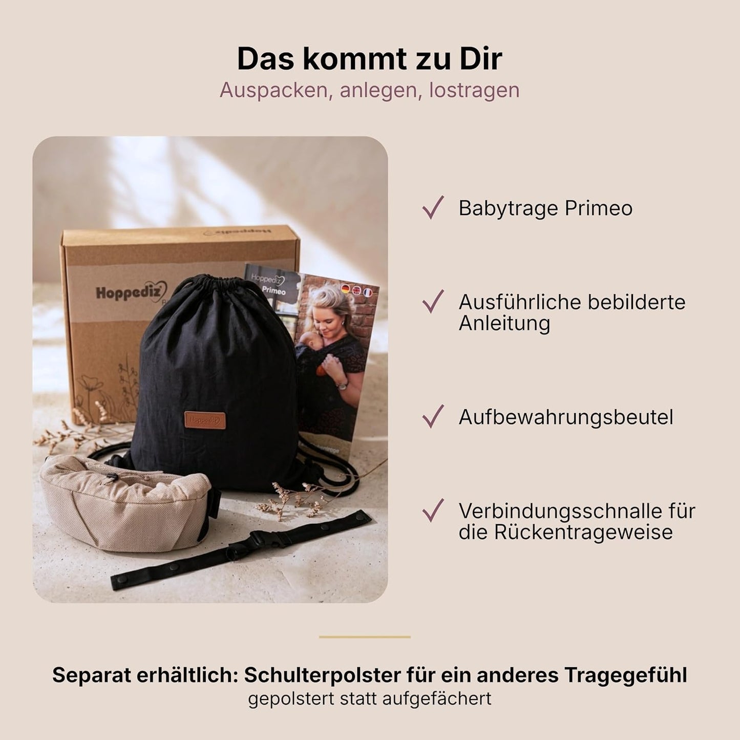Ergonomische Babytrage Primeo, Kos