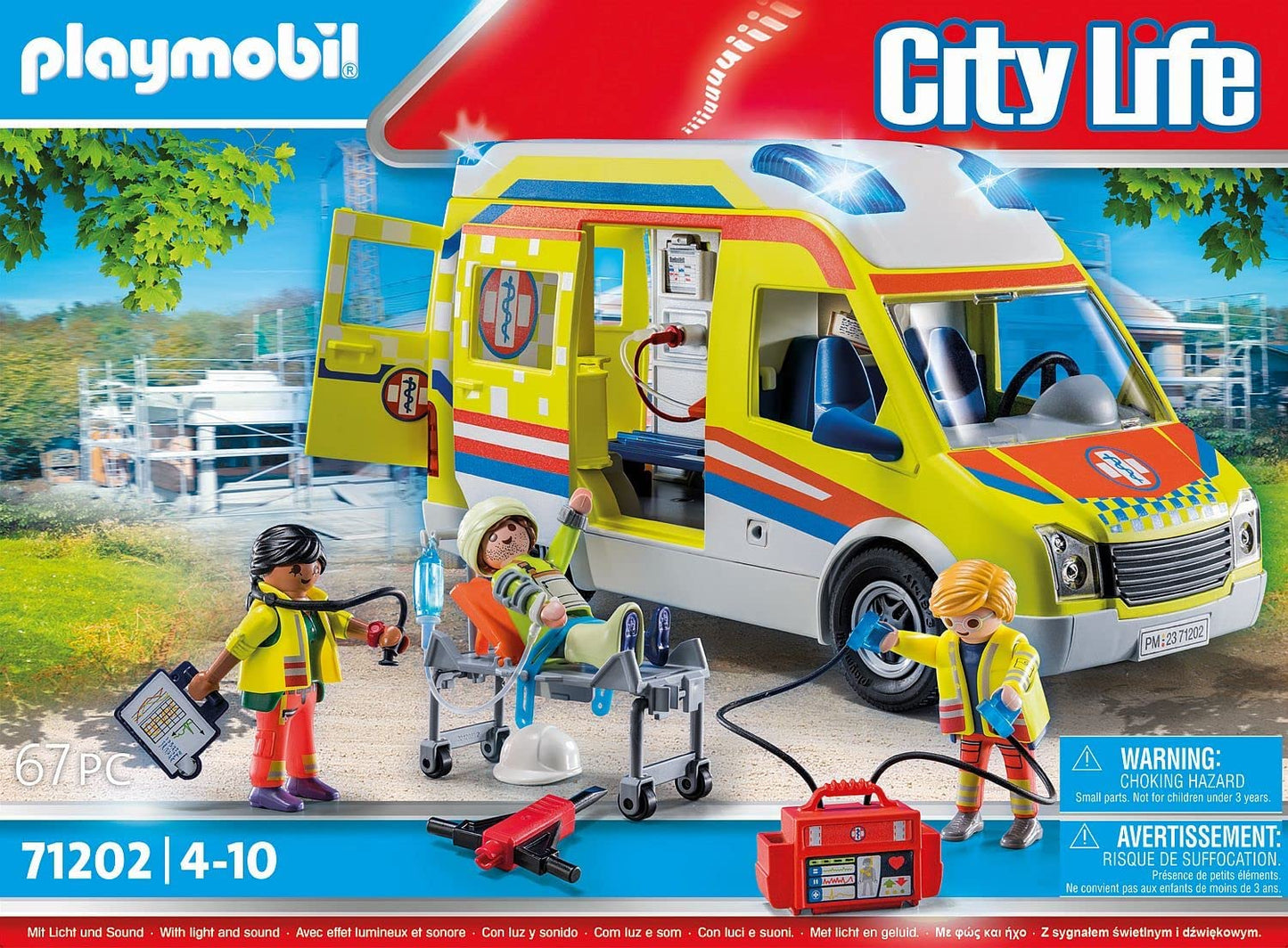 71202 City Life - Rettungswagen mit Licht und Sound, Konstruktionsspielzeug