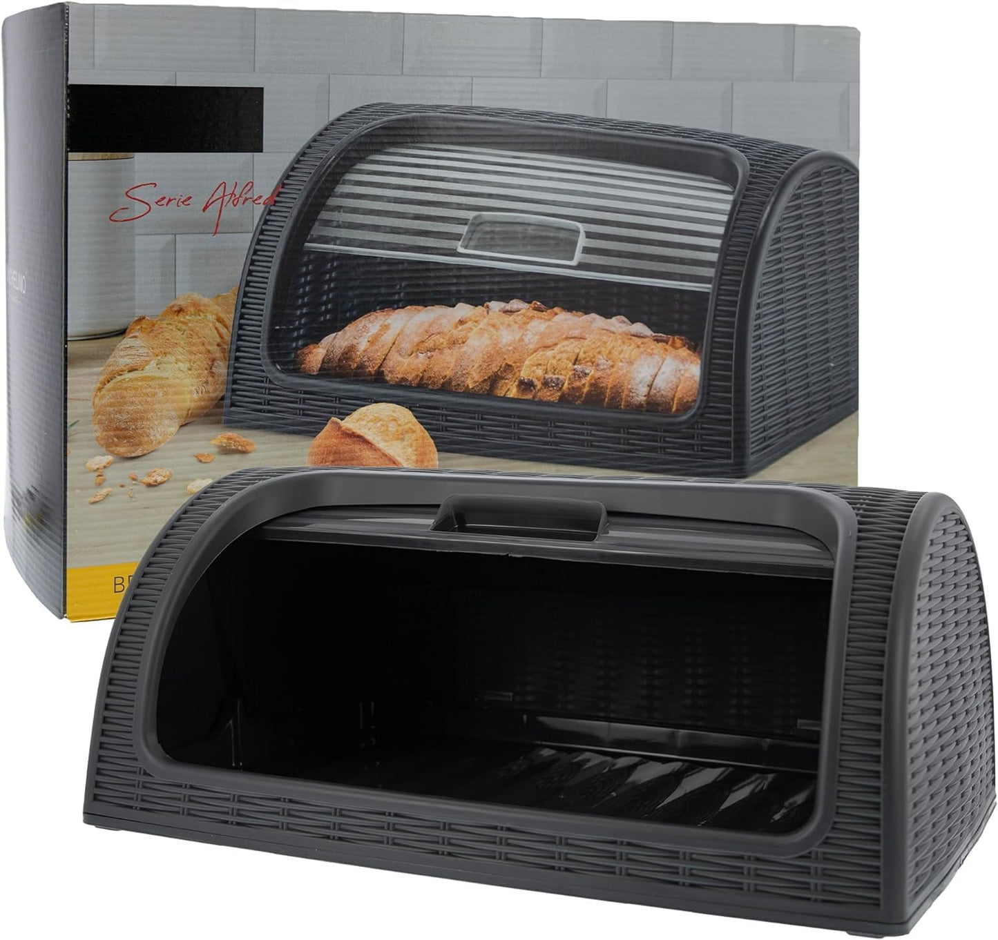 Brotkasten, Grau - Premium