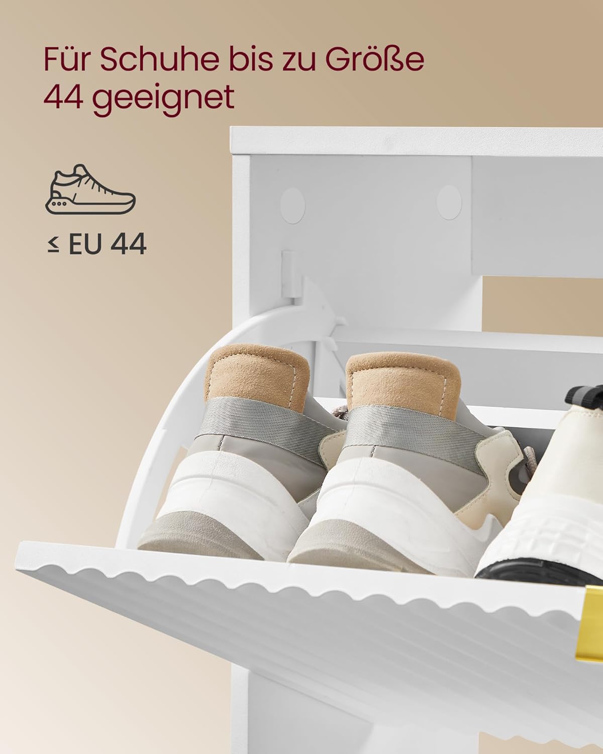 Schuhschrank mit 3 Klappen, Maxe Kollektion, HSC302WB02