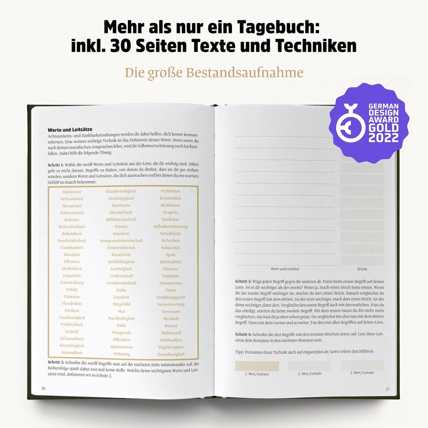 Selbstliebe- und Dankbarkeitstagebuch: Ein guter Tag, Natur