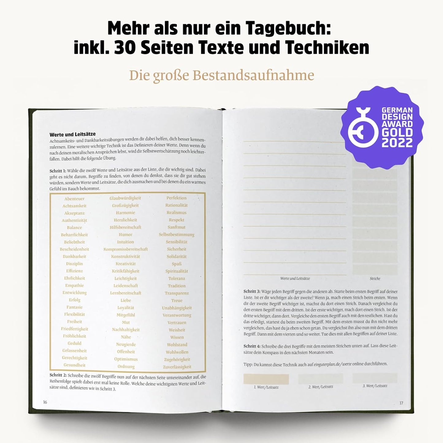 Selbstliebe- und Dankbarkeitstagebuch: Ein guter Tag, Wald