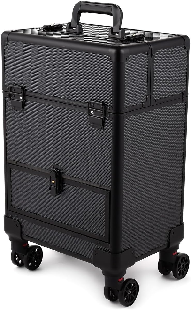 Make-up Rollkoffer, Schwarz V4