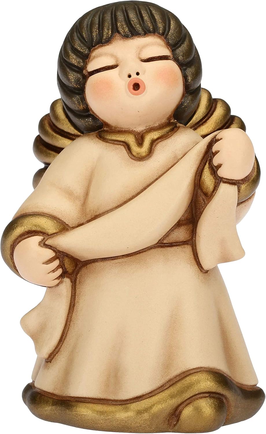 Krippenfigur Engel der Verkündigung, Beige
