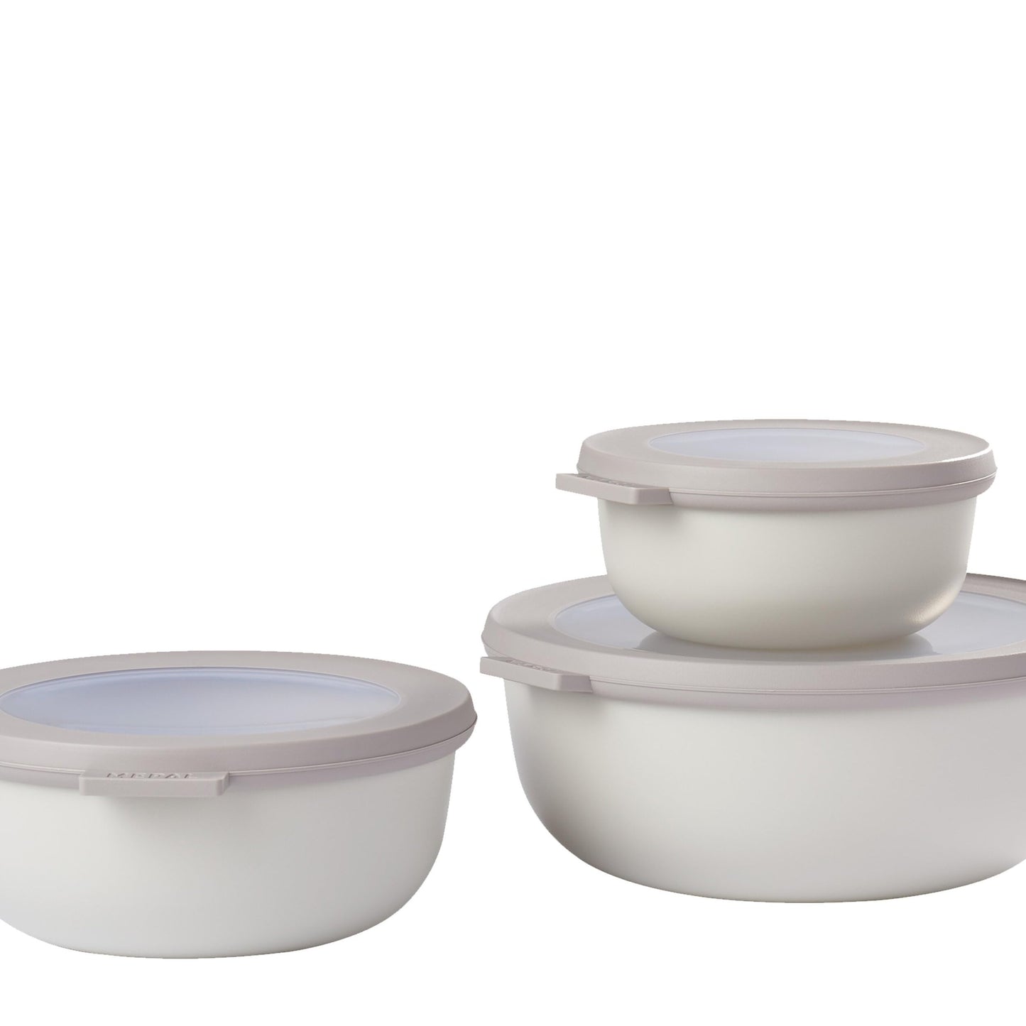 Multischale Cirqula Round 3-teiliges Set, Nordic White Set 3-teilig (350, 750, 1250 ml)