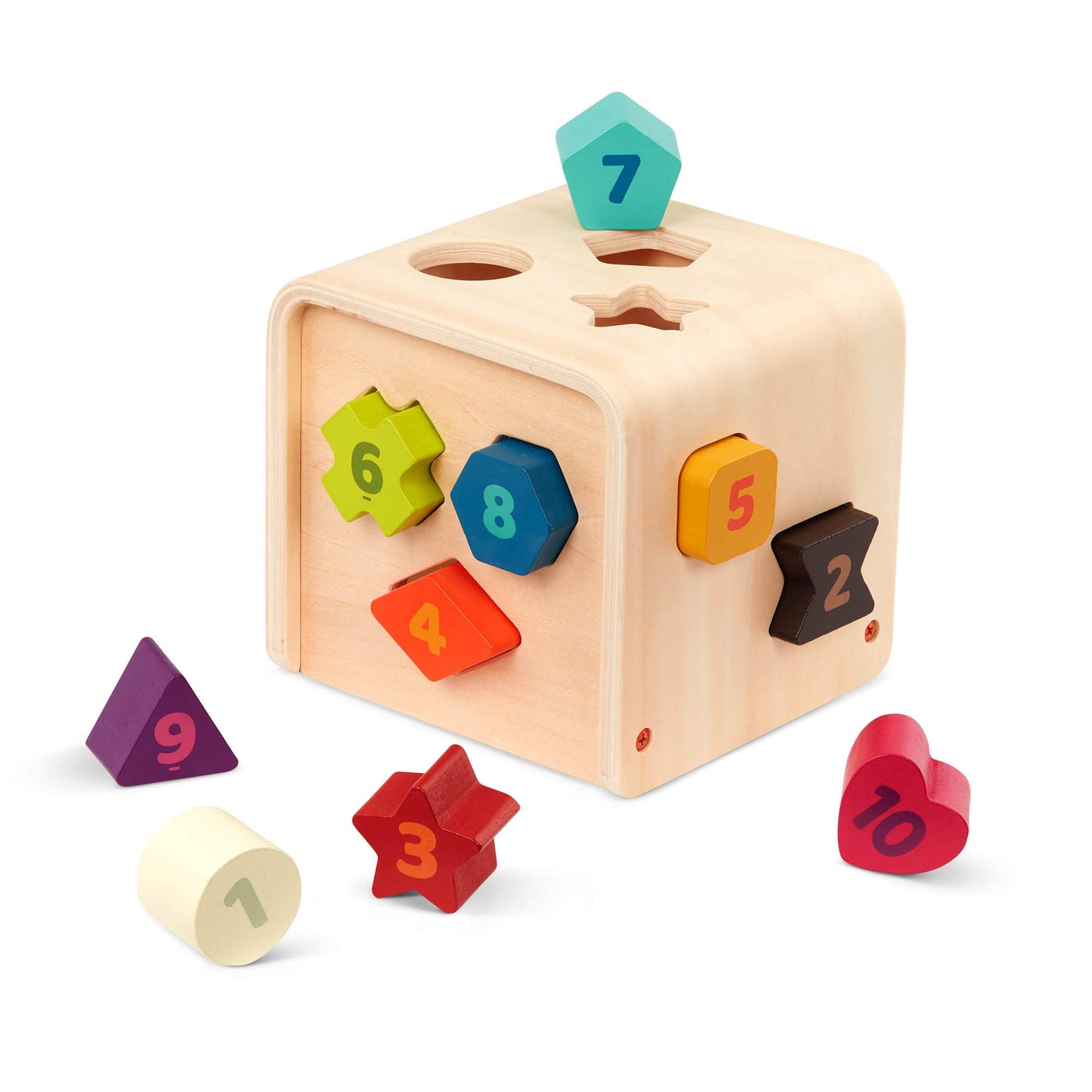 Zählen & Sortieren Lernwürfel, Formensortierspiel