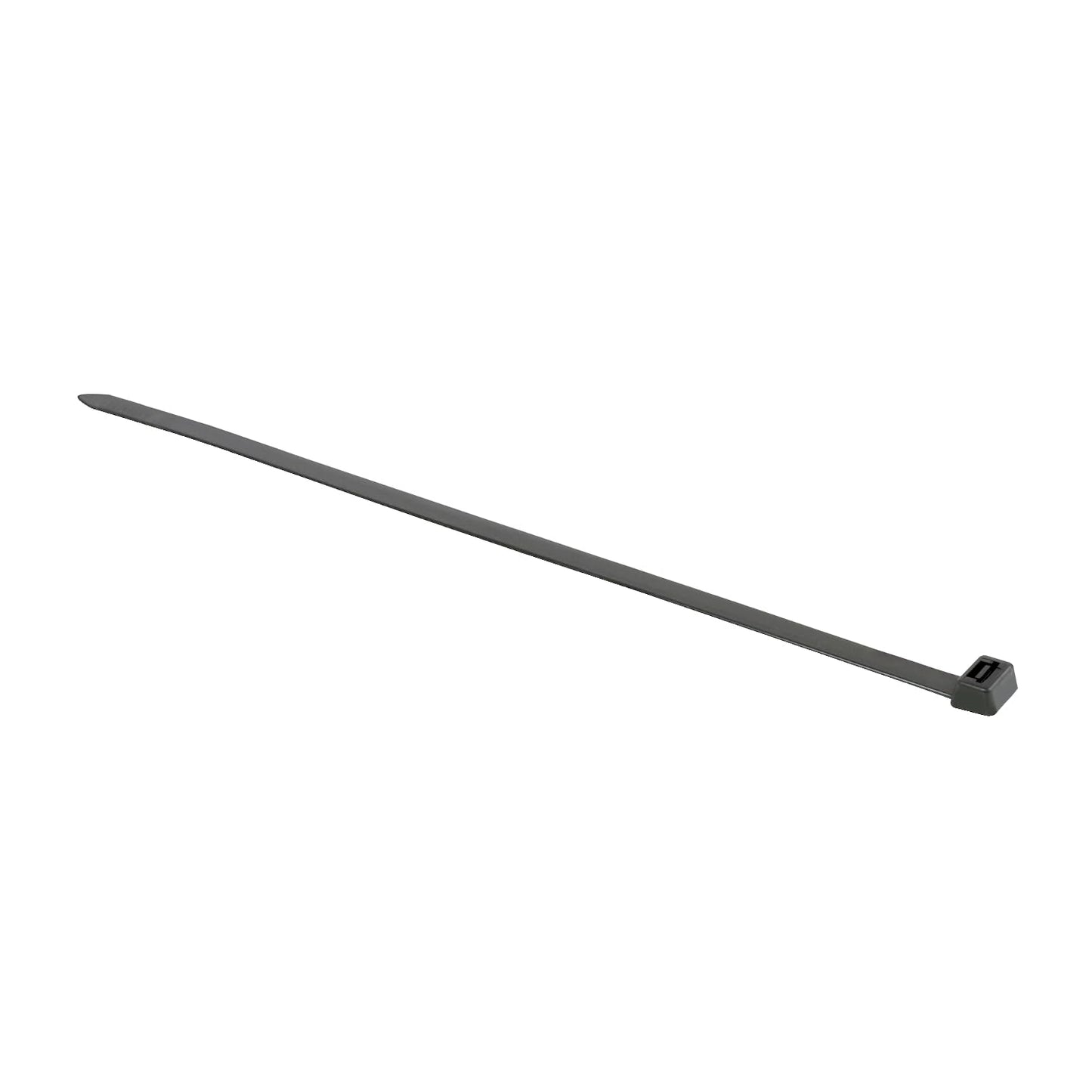 100 x selbstsichernde Kabelbinder, 380x7,6 mm Schwarz