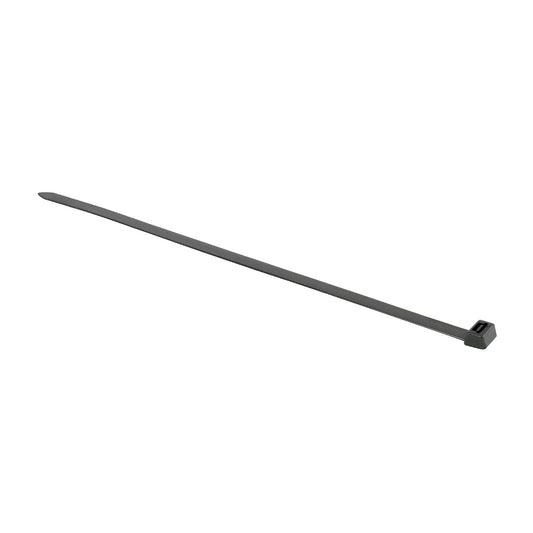 100 x selbstsichernde Kabelbinder, 380x7,6 mm Schwarz