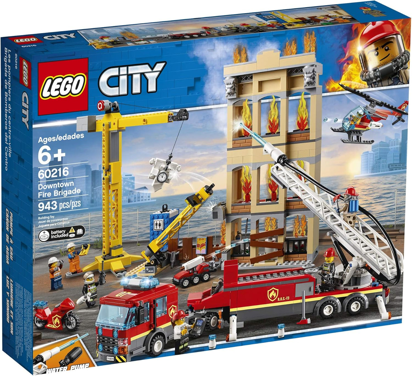 City Feuerwehr-Stadtset mit Licht & Sound