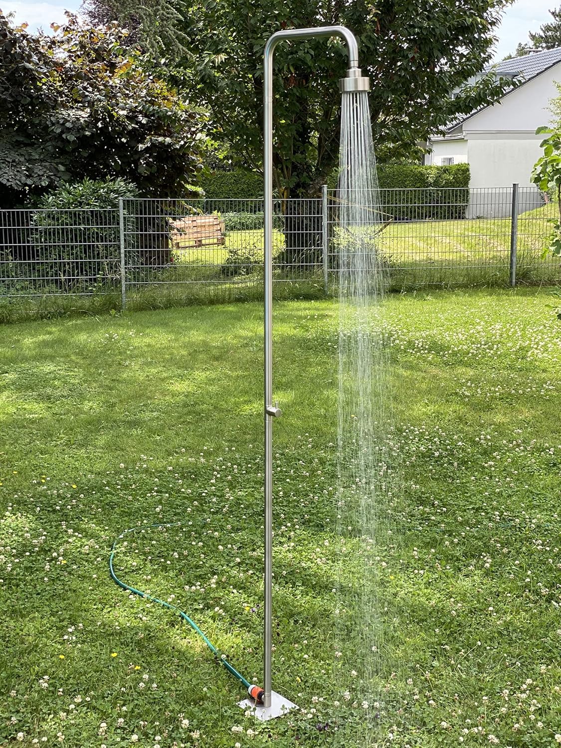 Gartendusche aus Edelstahl
