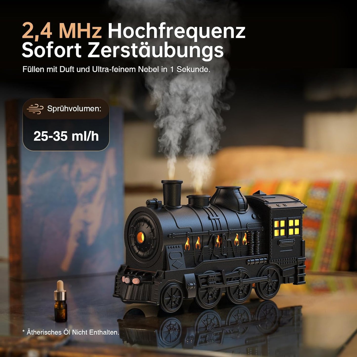 Aroma Diffuser Zug mit Fernbedienung, Zweifarbig, Zug A