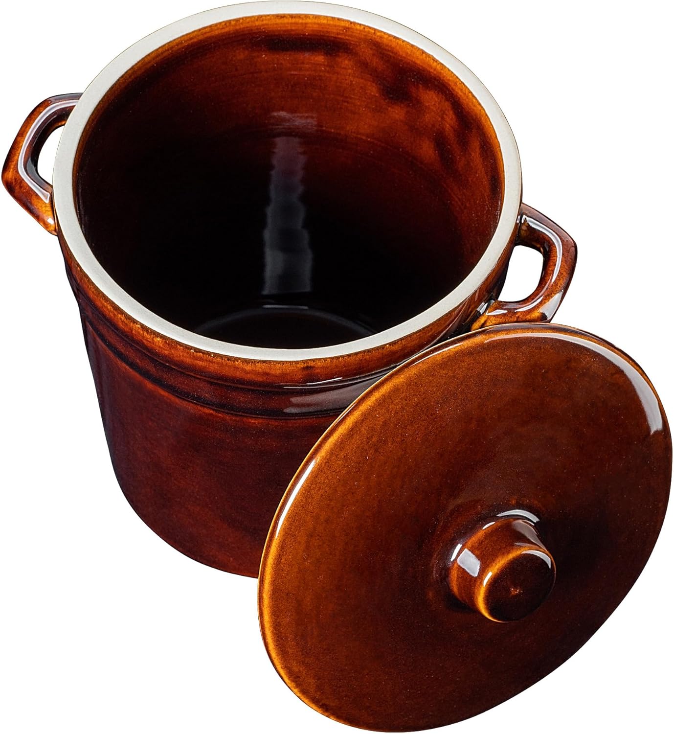Gärtopf mit Deckel, 2l Hoch