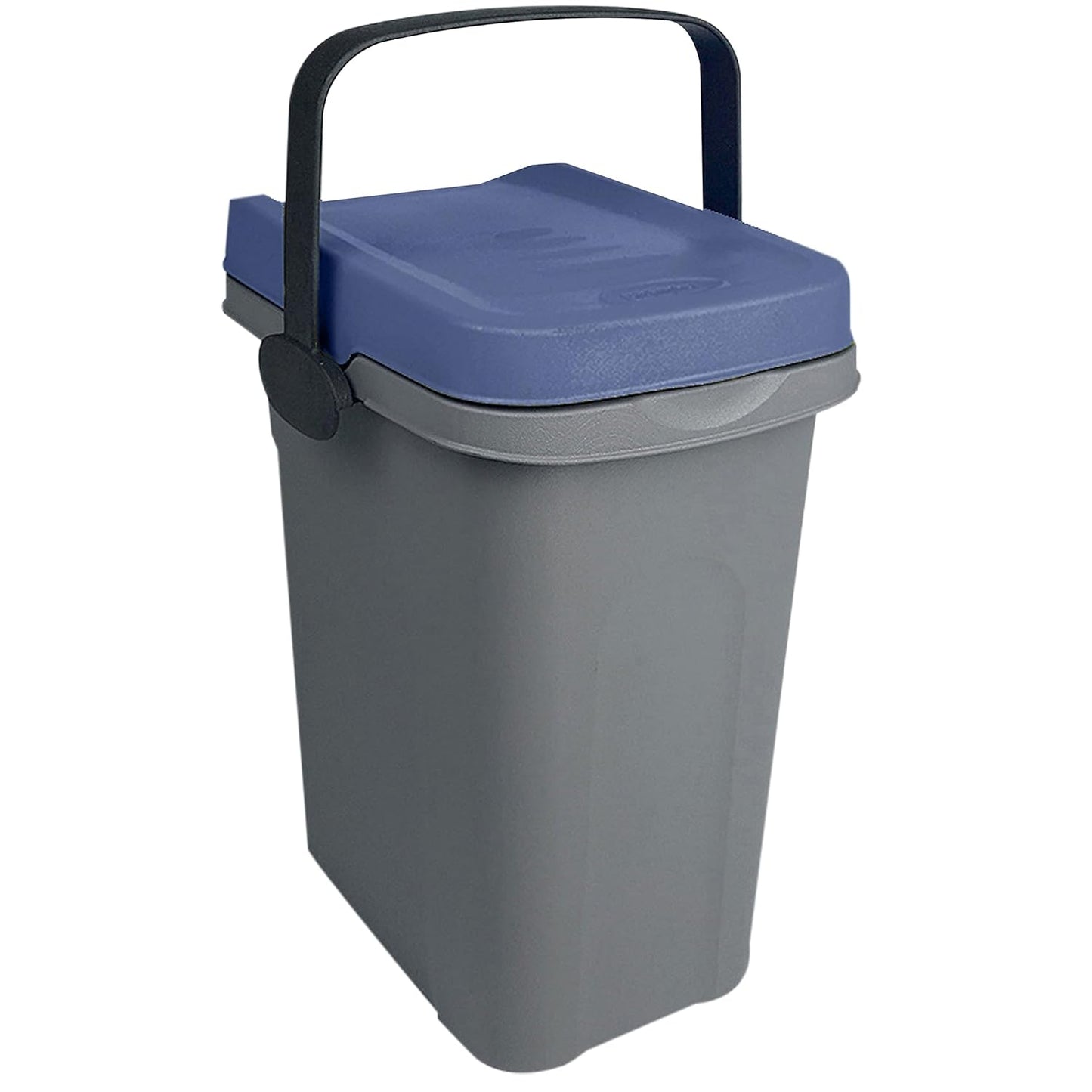 Abfalleimer mit Gummidichtung, Blau 7 Liter