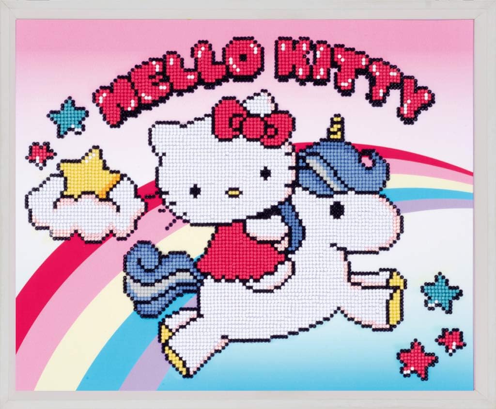Diamanten Malerei Hello Kitty & Einhorn