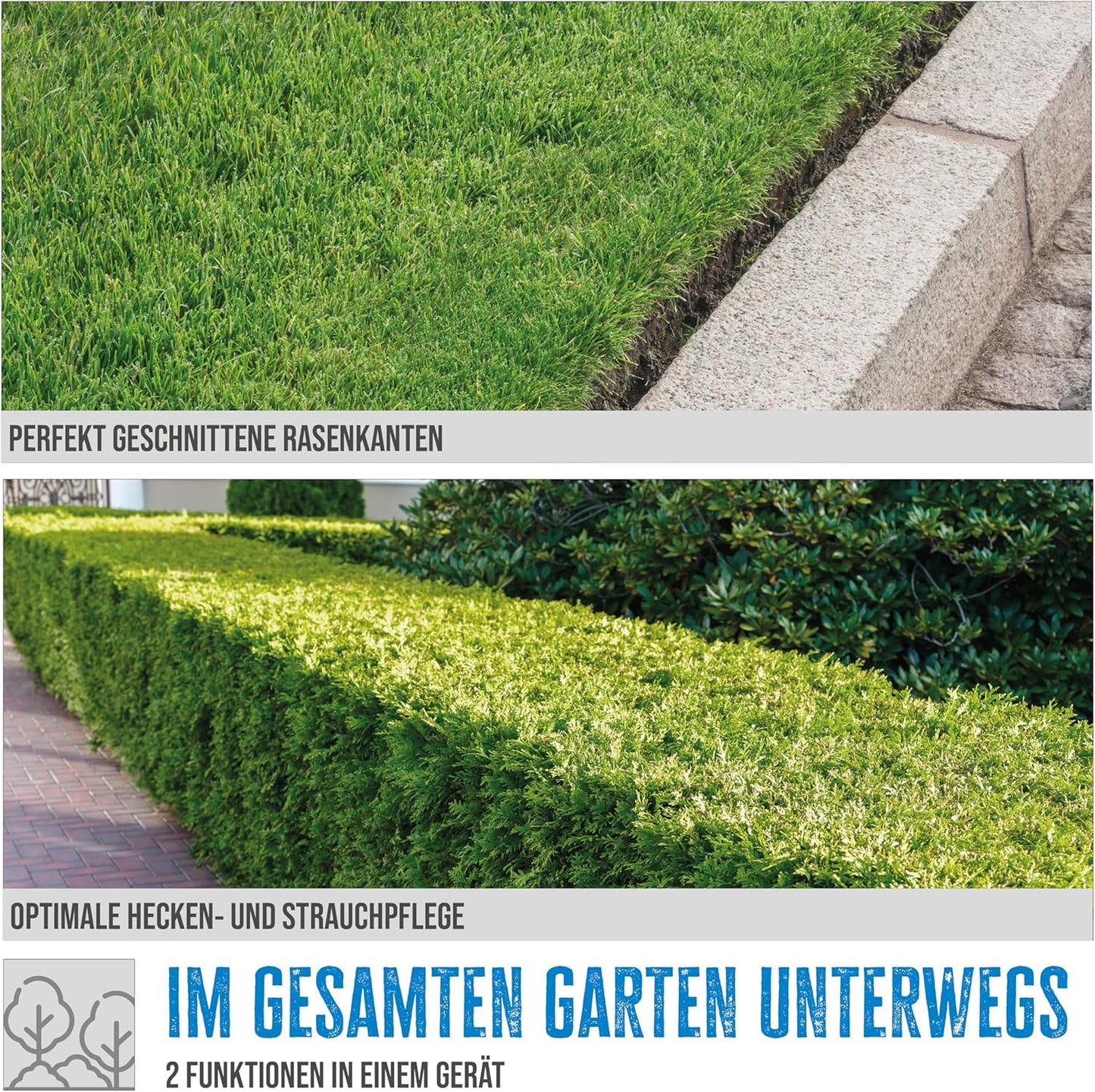 Akku-Gartenpflege Set, 7,2 V / ohne Fahrwerk