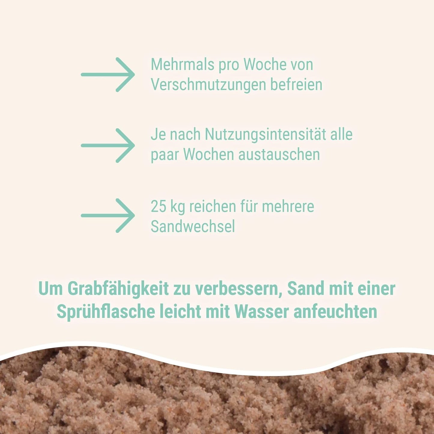 Mineralischer Buddelsand für Kaninchen