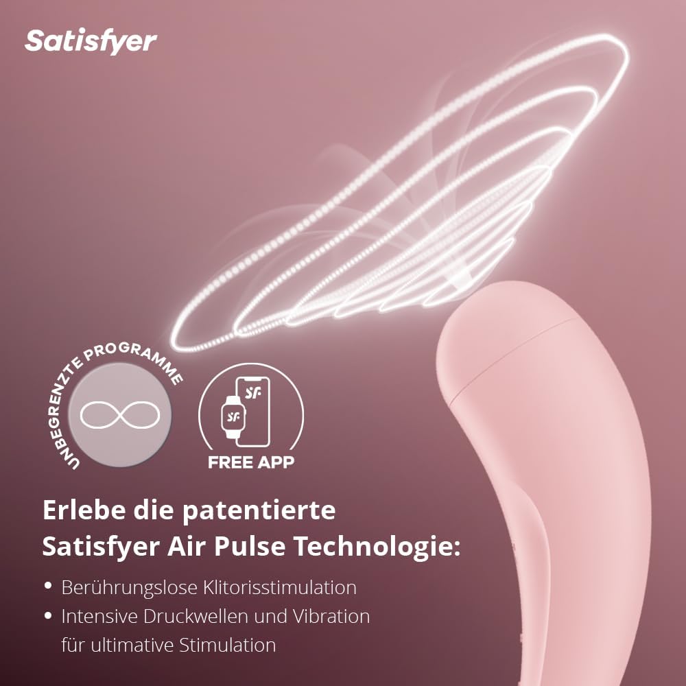 Curvy 2+ Klitoris-Sauger mit App-Steuerung 13,5 cm