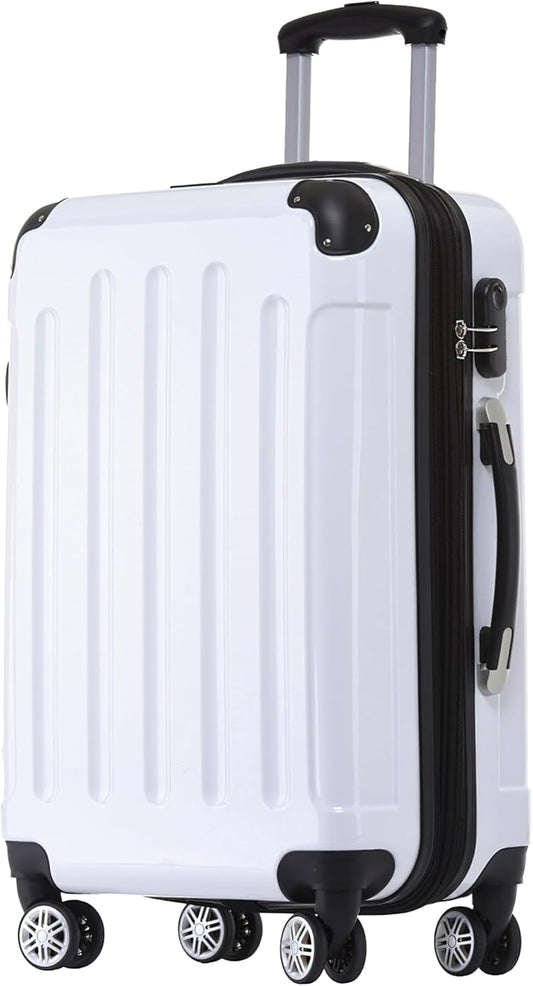 2048 Zwillingsrollen Hartschalenkoffer mit Dehnfuge, White L