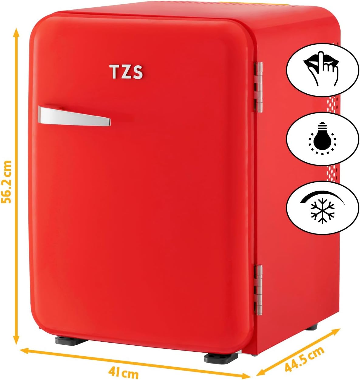 Retro Mini-Kühlschrank, 40 Liter Rot