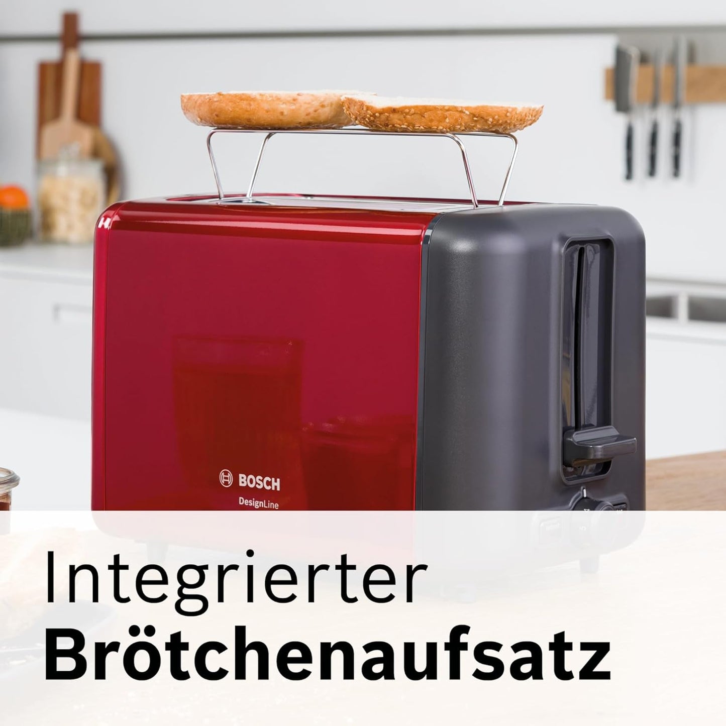Kompakt DesignLine TAT3P424DE, Rot, Front-lackiert