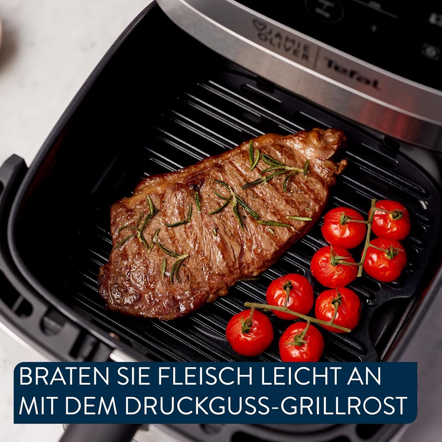 Easy Fry Silence Deluxe Heissluftfritteuse EY55JDE0, Deluxe 5 L by Jamie Oliver
