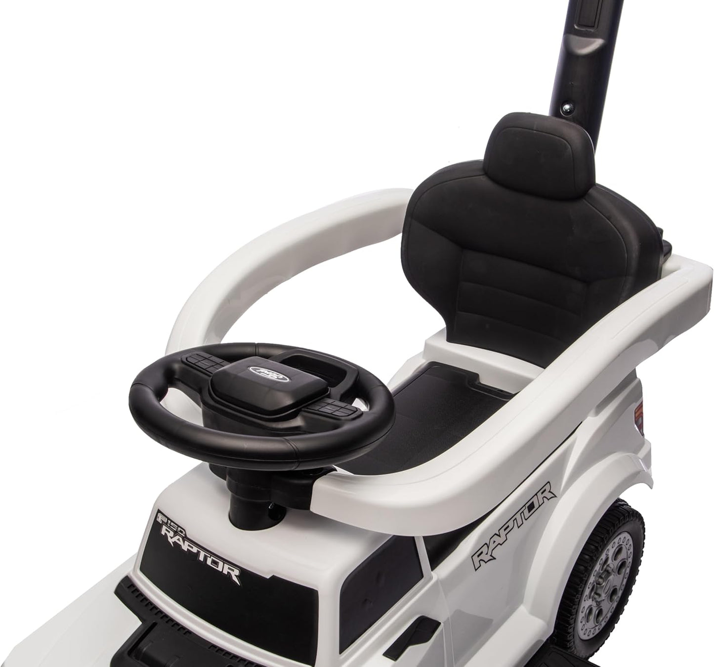 Fort Raptor Rutschauto mit Schieber und Stauraum, Weiss