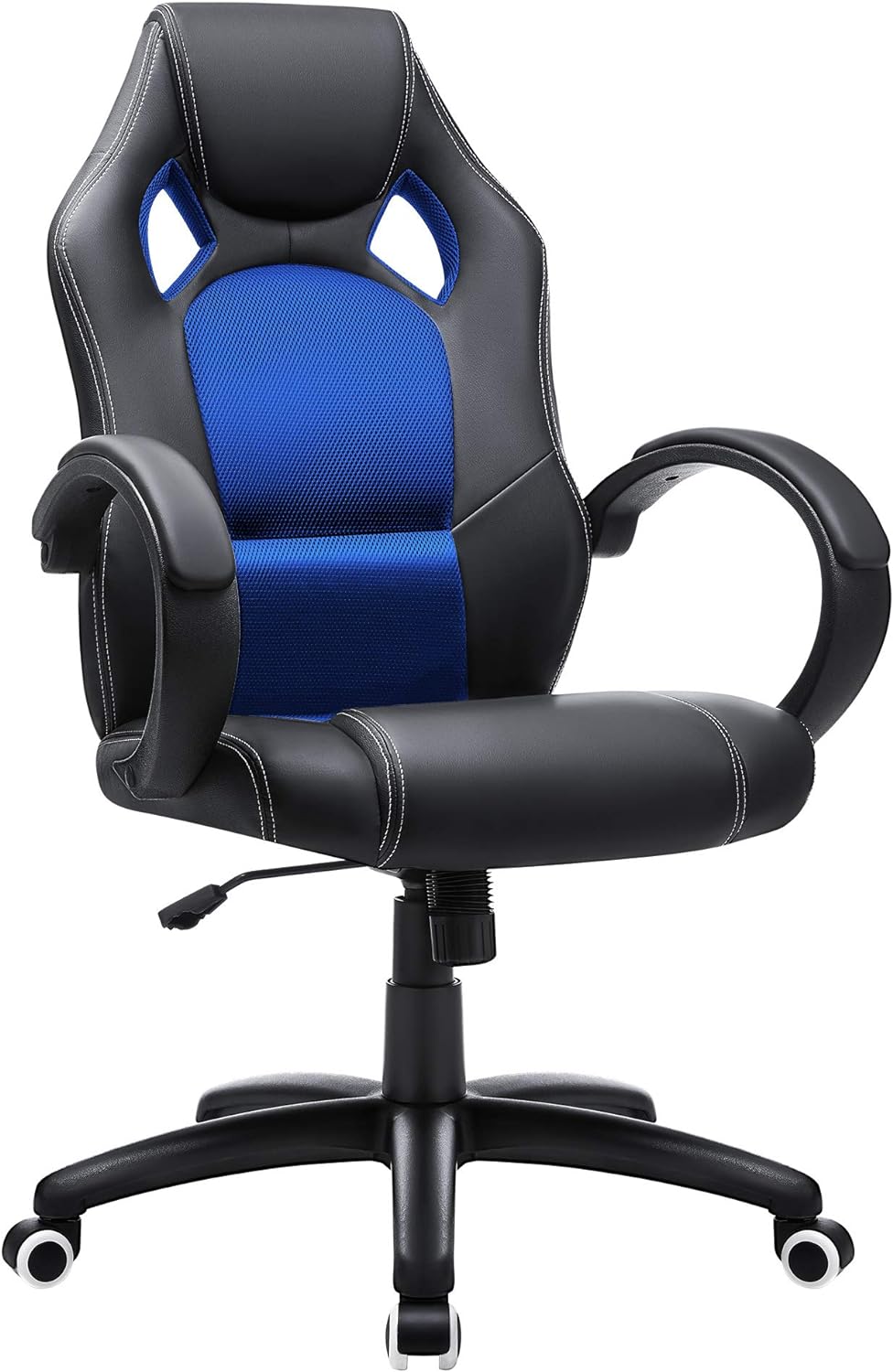 Racing Drehstuhl, Schwarz-blau, 52 x 50 x (107-117) cm