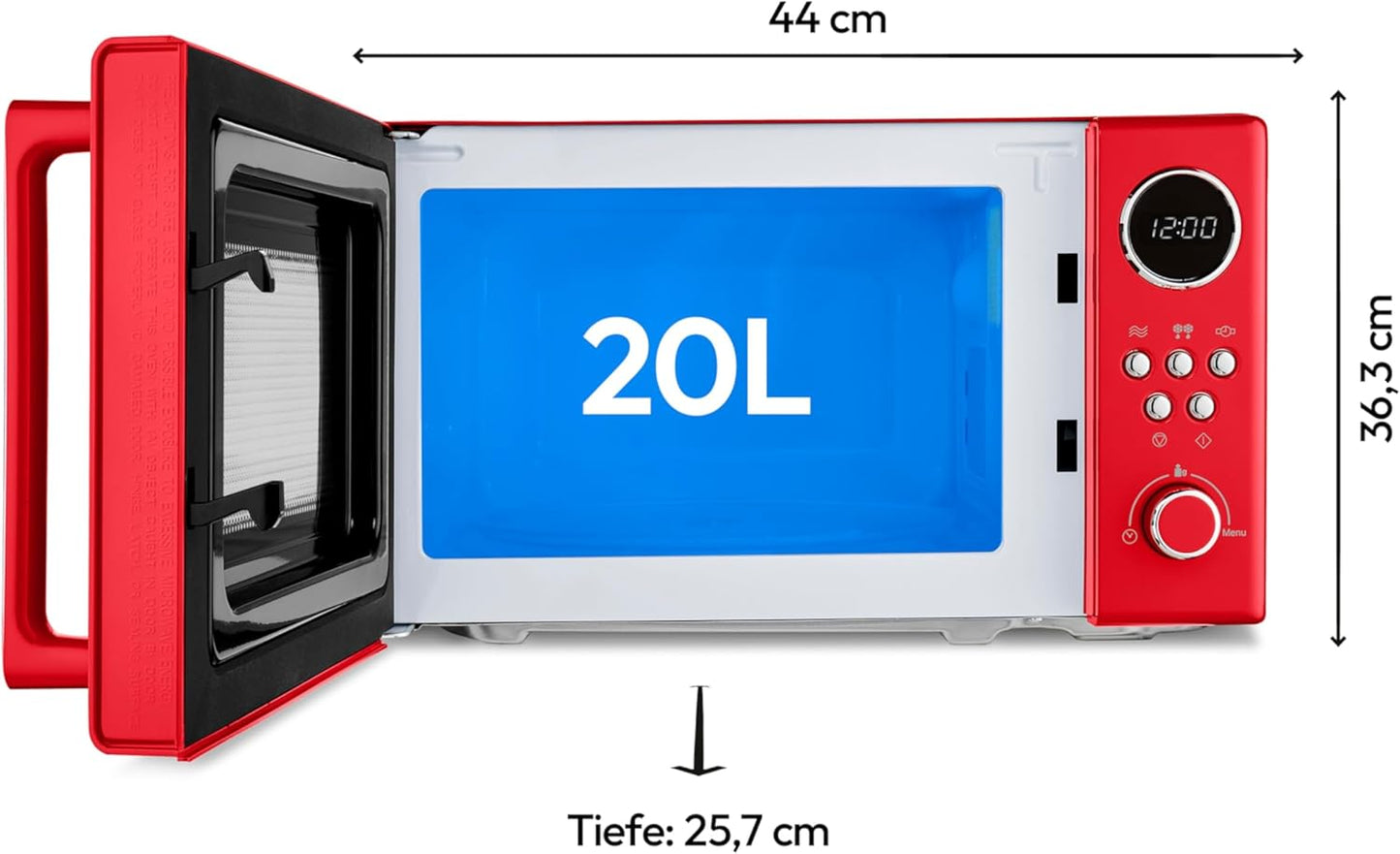 Retro Mikrowelle MD15000, Rot