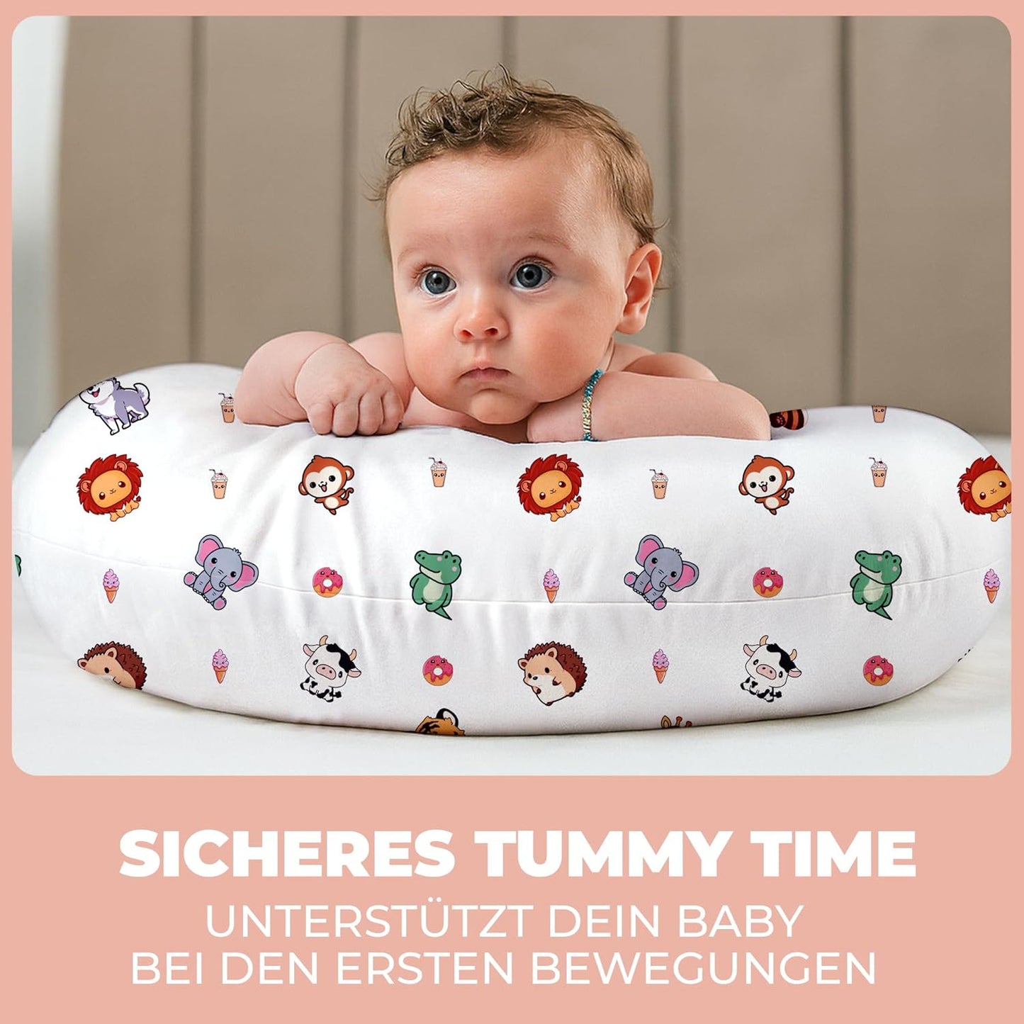 Ergonomisches Schwangerschafts- und Stillkissen XXL, Stillkissen XXL Dschungel