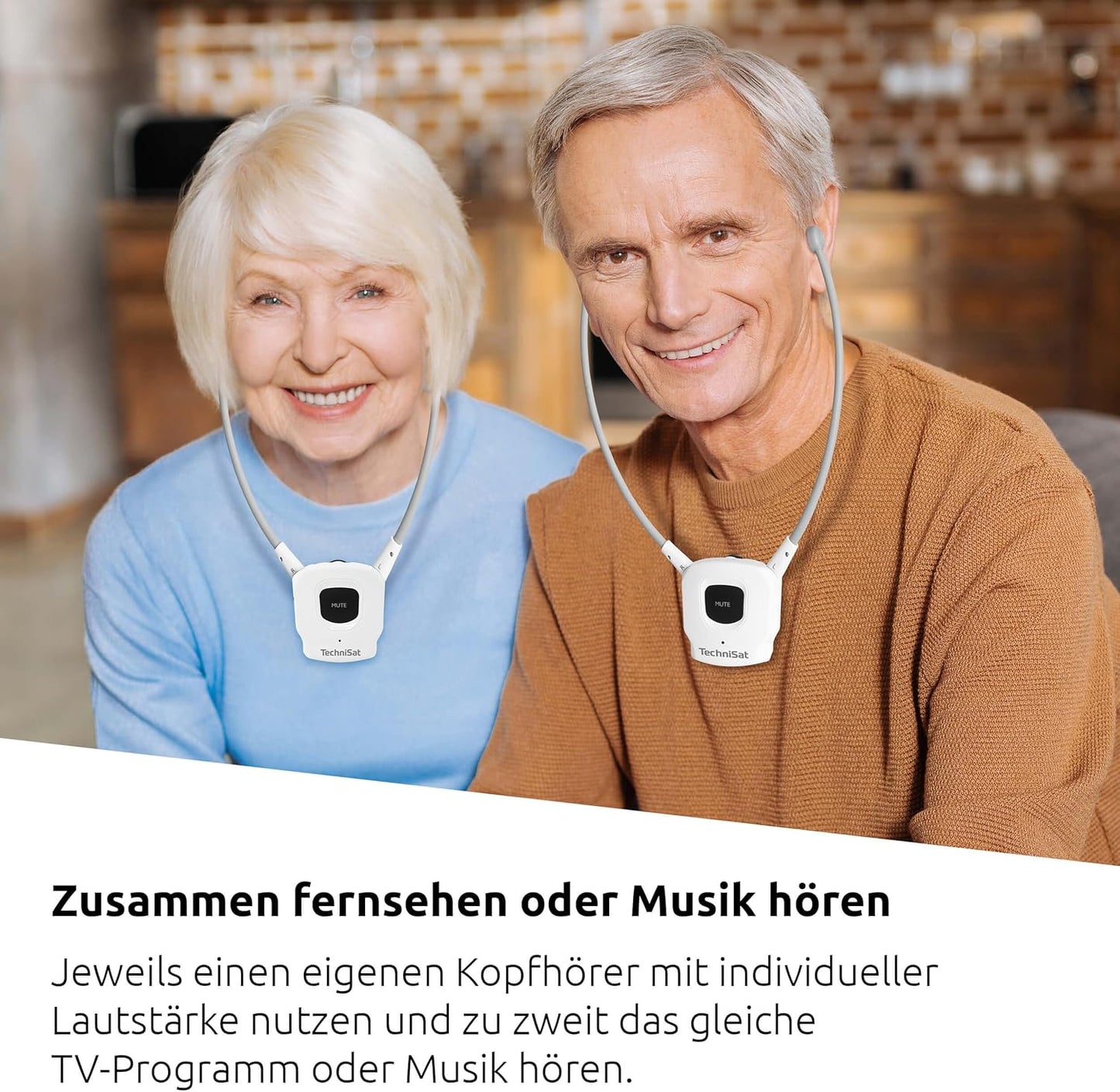 Kabelloser Stereo-Funkkopfhörer STEREOMAN ISI 3, weiss Kopfhörer einzeln