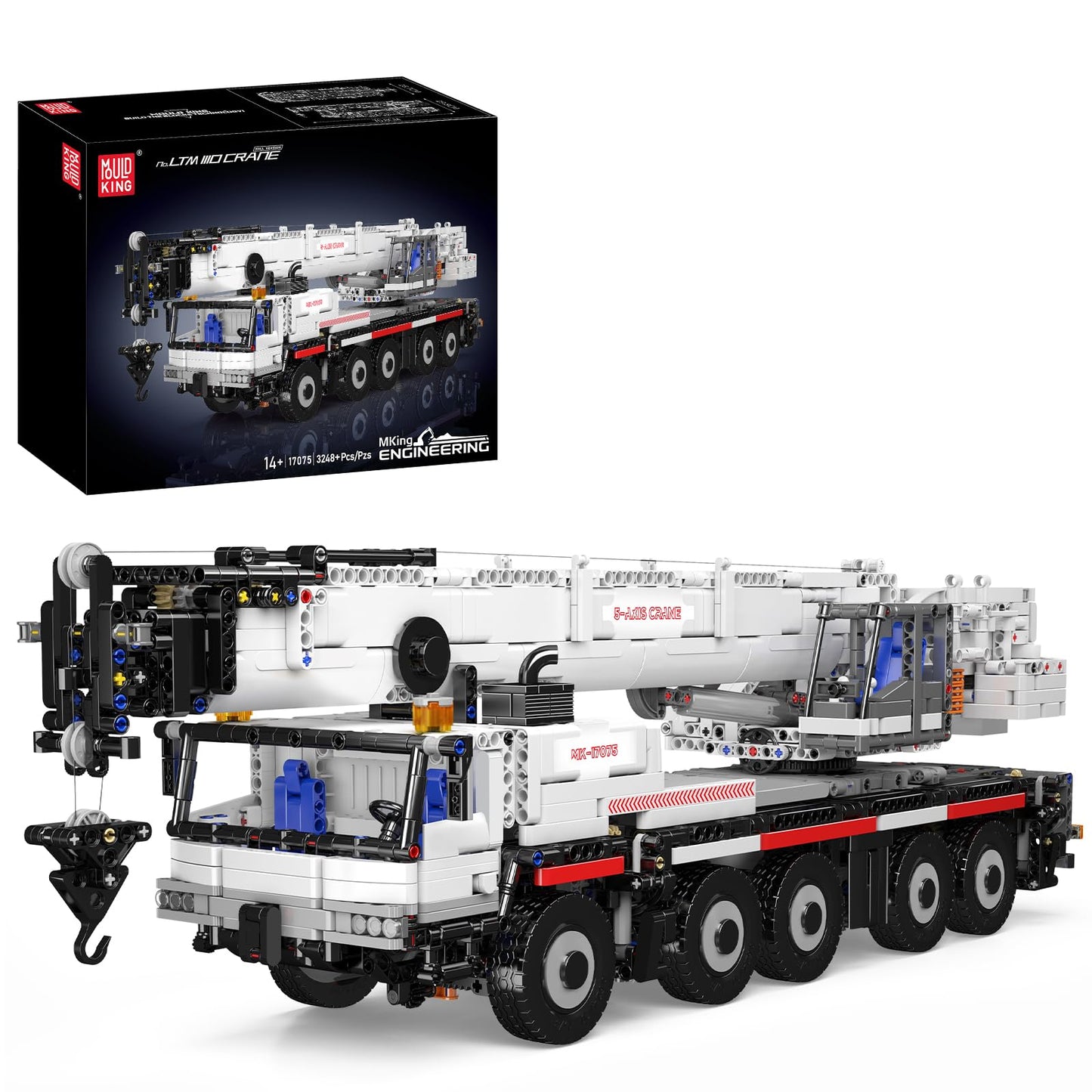 Technik Kran Modellbausatz mit Fernbedienung, WX17075