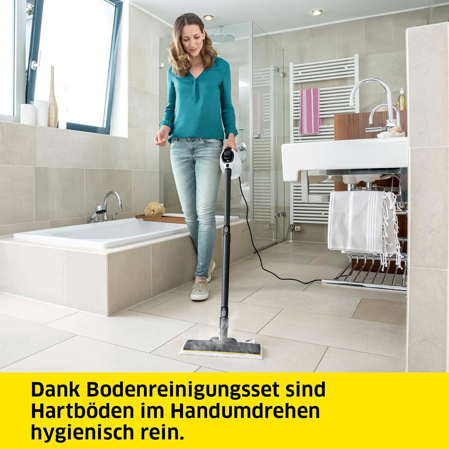 Dampfreiniger SC 1 EasyFix mit Bodenreinigungsset, 1.200 Watt